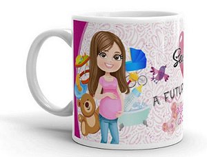 Caneca Personalizada para Futura Mãe, Nome Personalizado