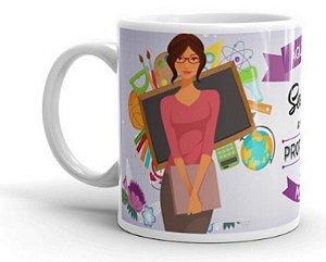 Caneca Personalizada para Professora Nome Personalizado