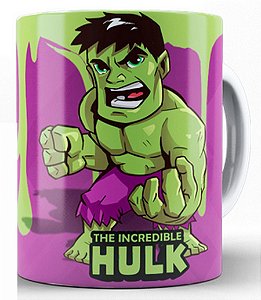 Caneca  Porcelana Super Herói O Incrível Hulk