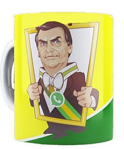 Caneca Personalizada em Porcelana Presidente Bolsonaro