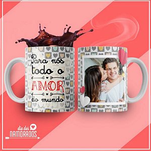 Canecas Personalizadas Dia dos Namorados - Coloque sua Foto e Nome