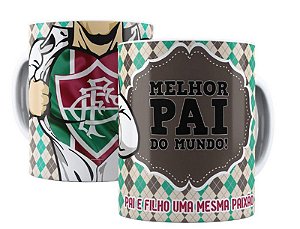 Caneca Personalizada  Dia dos Pais ( Pai e Filho ) Time do Fluminense