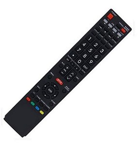 Controle Remoto Para TV LCD SHARP AQUOS TV 2D GB118WJSA 3D NETFLIX