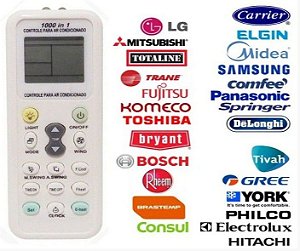 Controle Remoto Universal Para Ar Condicionado - Todas As Marcas Kit com 5 Peças