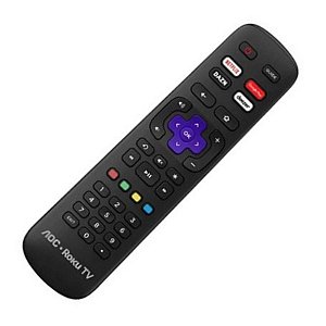 Controle Remoto Smart TV LED AOC Roku Wi-fi, Full HD