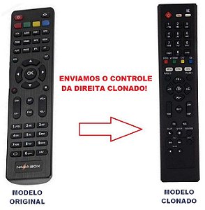 Controle Remoto Para Receptor Nazabox New Mini C