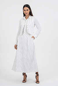 Saia Alfaiataria Risca De Giz Via Tolentino (apenas saia)