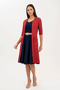 Cardigan Com Bolsos Laterais Via Tolentino