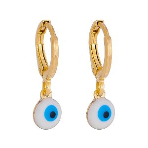 BRINCO ARGOLA OLHO GREGO