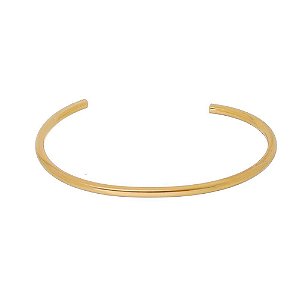 BRACELETE TUBO LISO NO OURO