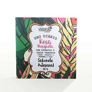 Sabonete Artesanal Rosa Mosqueta 90g - Vegetal do Brasil