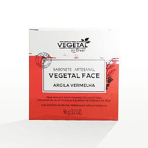Sabonete Artesanal Argila Vermelha 90G - Vegetal do Brasil