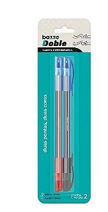 Caneta Esferográfica Doble 1.0 - BLISTER 2 UND -
