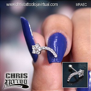 Piercing Estrela Cadente em Pedras