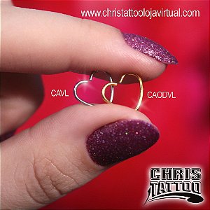 Piercing Coração em aço