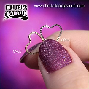 Piercing Coração Orelha e Daith Crespo