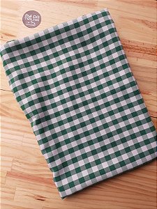 Toalha camping xadrez verde