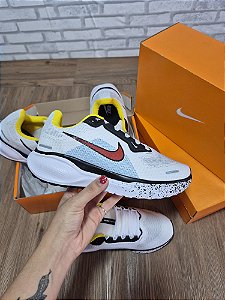 0-193 - Tênis NIKE Pegasus 41 Branco/Preto/Amarelo, Corrida, Academia, Trabalho, Lazer
