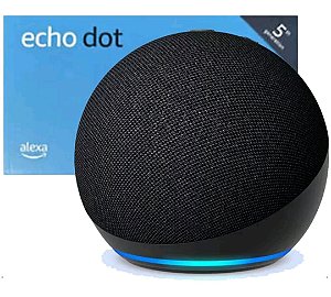 Alexa Smart Echo Dot 5a geração com Alexa, Smart Speaker - Preto