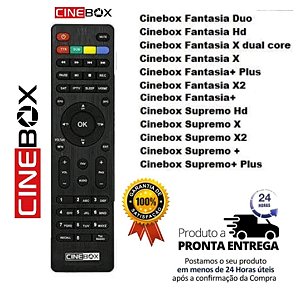 Controle remoto cinebox fantasia supremo