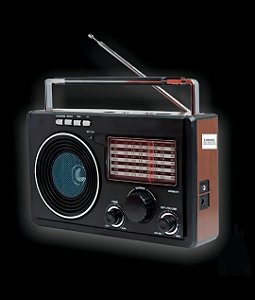 A Rádio Livstar CNN-686 portátil de estilo retrô com excelente recepção AM/FM/SW (11 bandas),