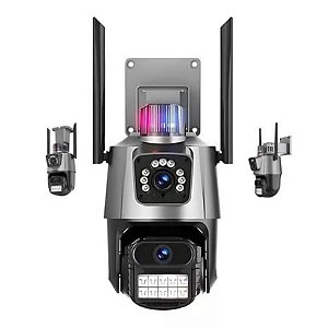 Câmera de Segurança Wi-Fi com Sirene e LED