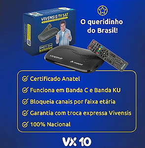 Receptor Digital Vivensis VX10 SAT HD