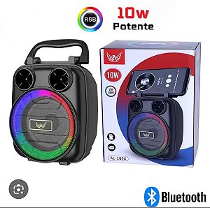 Caixa de Som Bluetooth Altomex AL-1098 LED RGB