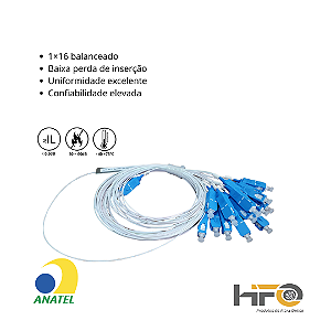 Splitter 1x16 sc/Upc Divisor Fibra Optica  conectorizado