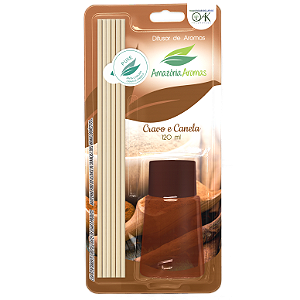 Difusor de Ambientes Blister Amazônia Aromas 120ml Cravo e Canela
