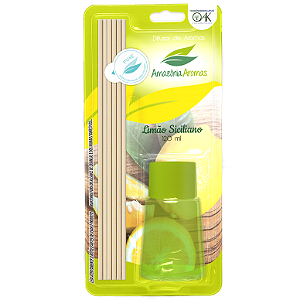 Difusor de Ambientes Blister Amazônia Aromas 120ml Limão Siciliano