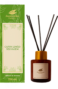 Difusor Premium Amazônia Aromas 250ml Capim Limão Selvagem