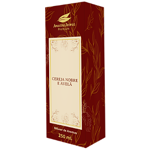 Difusor Premium Amazônia Aromas 250ml Cereja Nobre e Avelâ