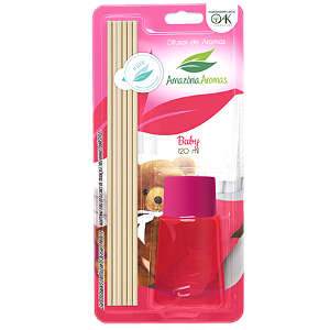 Difusor de Ambientes Blister Amazônia Aromas 120ml Baby Rosa