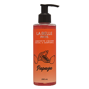 Sabonete Líquido Facial E Corporal La Belle 200Ml Papaya