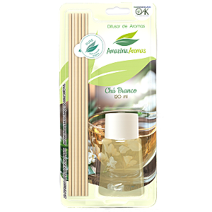 Difusor de Ambientes Blister Amazônia Aromas 120ml Chá Branco