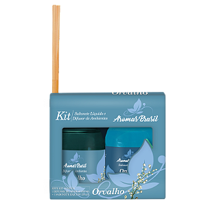 Kit Aromas Brasil Difusor e Sabonete 250ml Orvalho