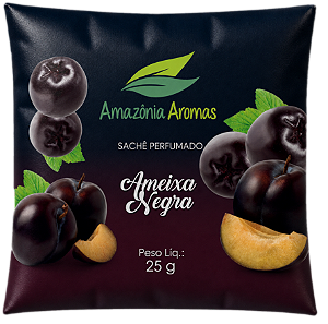 Sachê Perfumado Amazônia Aromas 25g Ameixa Negra