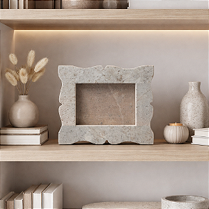 Porta Retrato de Pedra Sabão - Bordas Irregulares