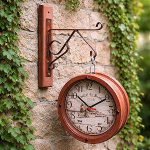Relógio de Parede Mineiro Vintage - Dois Lados