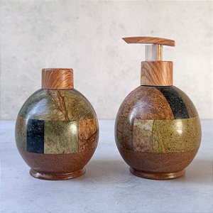 Saboneteira, Difusor de Ambiente & Bandeja - Pedra Sabão