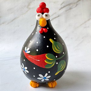 Galinha em Cabaça Grande - Pimenta com poá