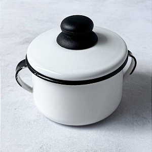 Açucareiro Esmaltado Branco