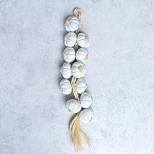 Réstia Alho Decorativo - Branco