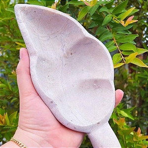 Folha Decorativa em Pedra Sabão - 25cm