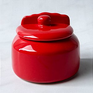 Saleiro de Cerâmica - Vermelho