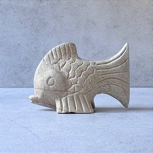 Peixe Decorativo em Pedra Sabão - 12cm