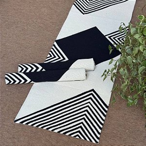Trio Tapete Boho - Preto Formas