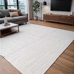 Tapete Sala 2m x 1,5m - Corrente Cru