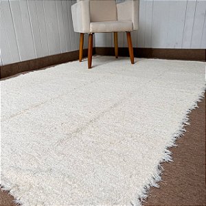 Tapetão Peludo 2m x 1,5m - Cru